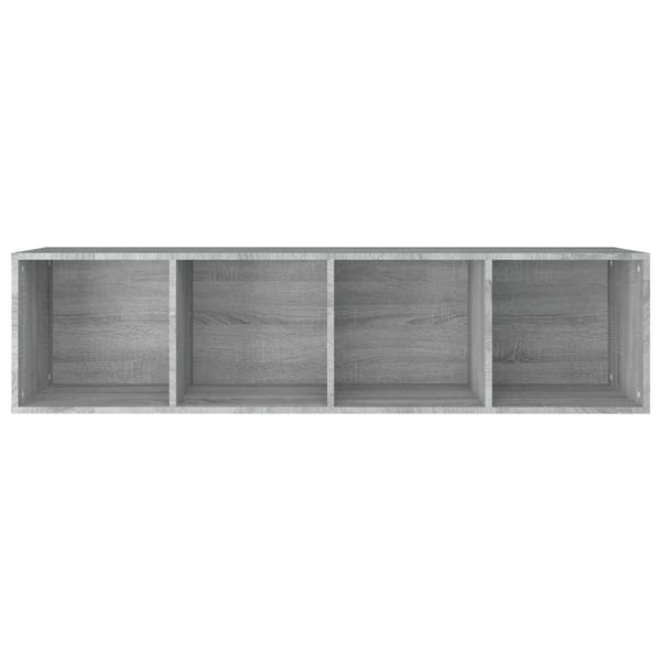 vidaXL Bokhylle/TV-benk grå sonoma 36x30x143 cm konstruert tre