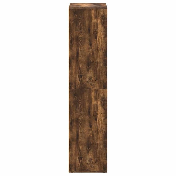 vidaXL bogreol/skænk 66x30x130 cm konstrueret træ røget egetræ