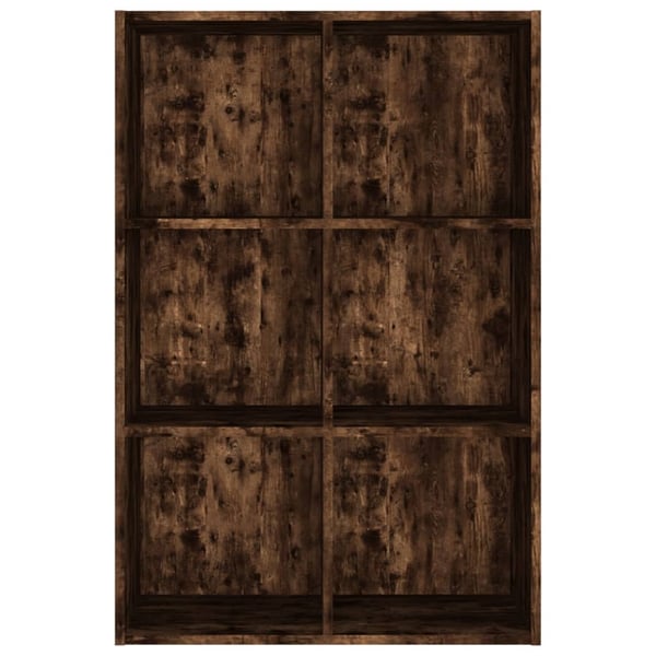 vidaXL bogreol/skænk 66x30x98 cm konstrueret træ røget egetræ