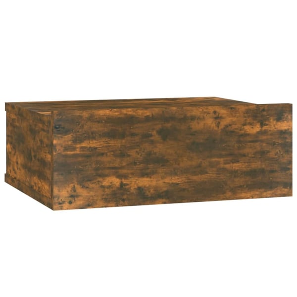 vidaXL Kelluva yöpöytä savutammi 40x30x15 cm tekninen puu