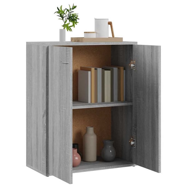 vidaXL Skjenk grå sonoma 60x30x75 cm konstruert tre