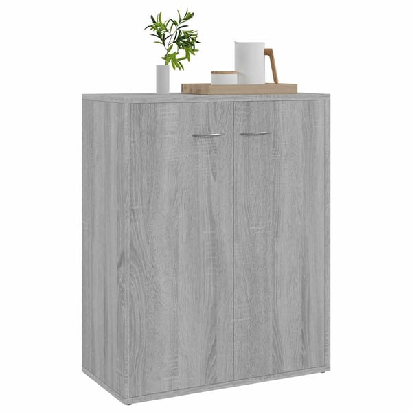 vidaXL Skjenk grå sonoma 60x30x75 cm konstruert tre