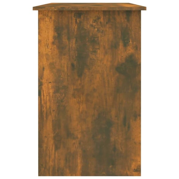 vidaXL Skrivebord røkt eik 100x50x76 cm konstruert tre