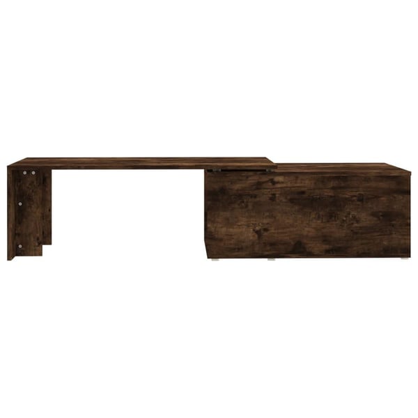 vidaXL Salongbord røkt eik 150x50x35 cm konstruert tre