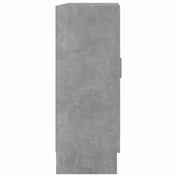 vidaXL vitrineskab 82,5x30,5x80 cm konstrueret træ røget egetræ