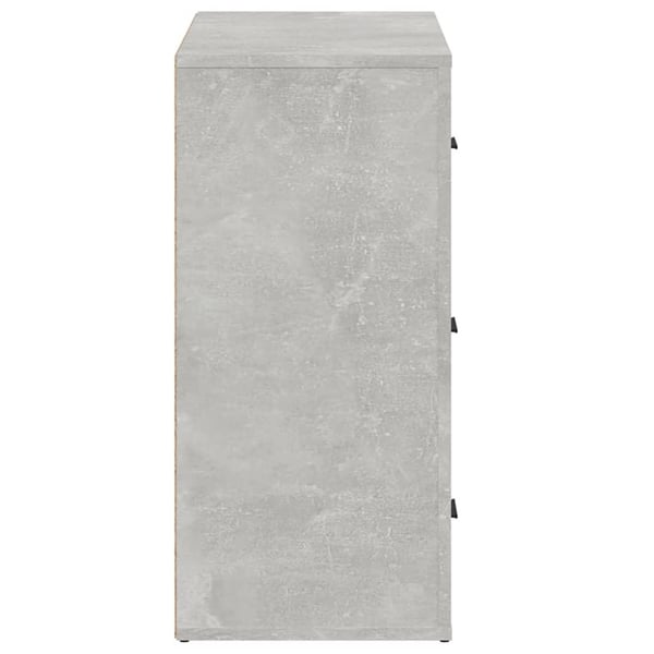 vidaXL Skjenk betonggrå 80x33x70 cm konstruert tre