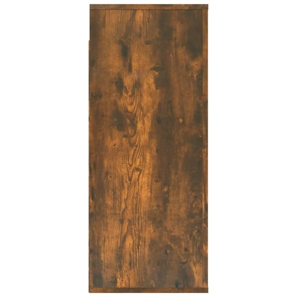 vidaXL Veggskap røkt eik 80x33x80 cm konstruert tre