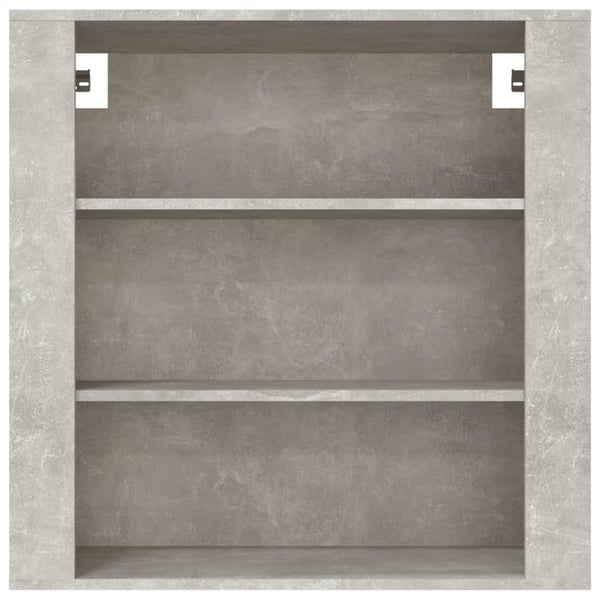 vidaXL Veggskap betonggrå 80x33x80 cm konstruert tre