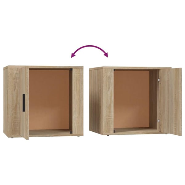 vidaXL Nattbord 2 stk sonoma eik 50x39x47 cm