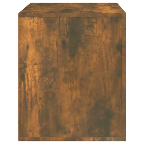 vidaXL Nattbord røkt eik 50x39x47 cm