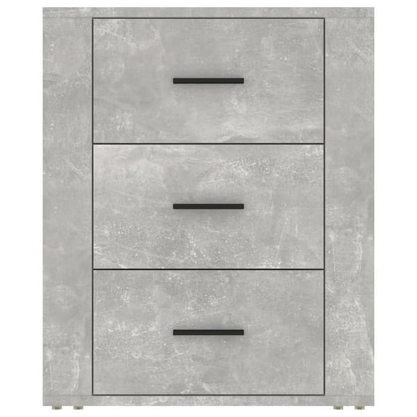 vidaXL Nattbord betonggrå 50x36x60 cm konstruert tre
