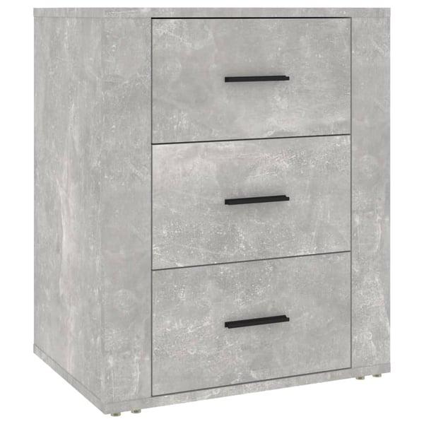 vidaXL Nattbord betonggrå 50x36x60 cm konstruert tre