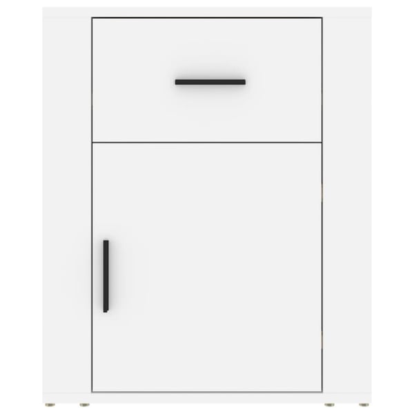 vidaXL Nattbord hvit 50x36x60 cm konstruert tre