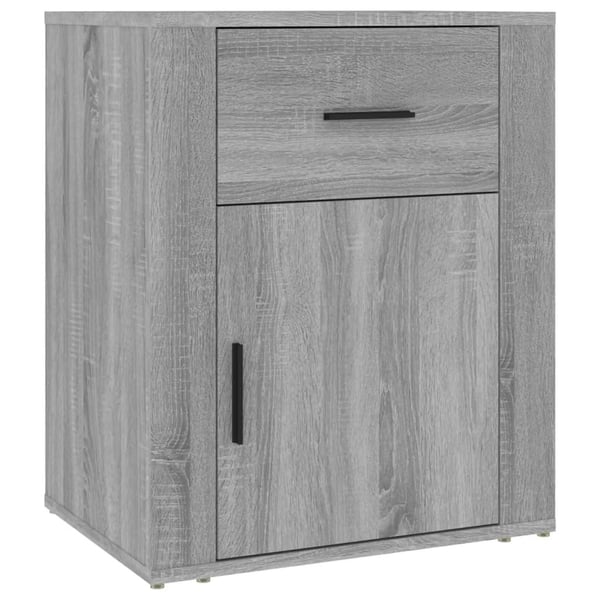 vidaXL Yöpöytä harmaa Sonoma 50x36x60 cm tekninen puu