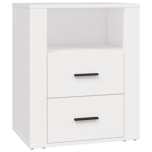 vidaXL Nattbord hvit 50x36x60 cm konstruert tre