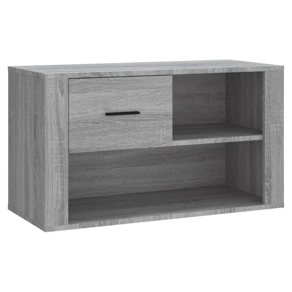 vidaXL skoskab 80x35x45 cm konstrueret træ grå sonoma-eg