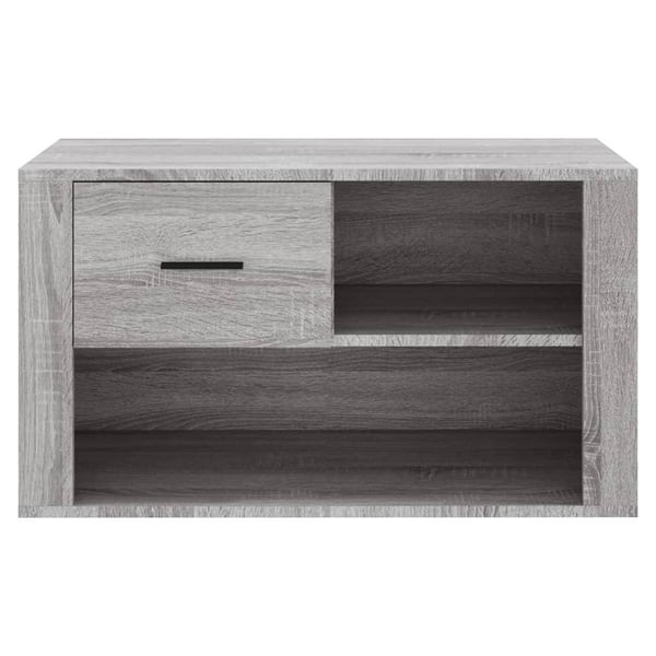 vidaXL Kenkäkaappi harmaa Sonoma 80x35x45 cm tekninen puu