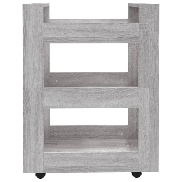 vidaXL Kjøkkentralle grå sonoma 60x45x80 cm konstruert tre