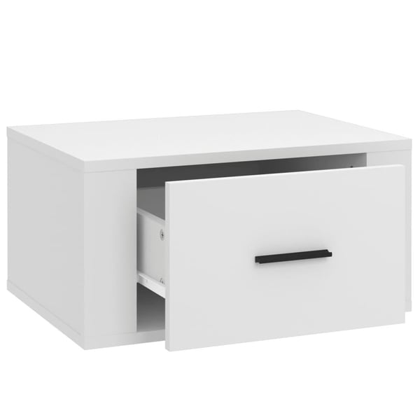 vidaXL væghængte sengeborde 2 stk. 50x36x25 cm hvid