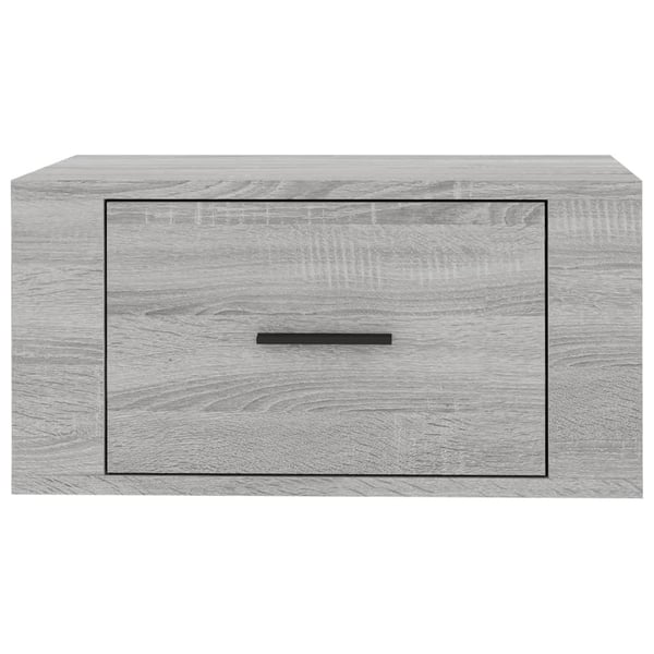 vidaXL Veggmonterte nattbord 2 stk grå sonoma 50x36x25 cm