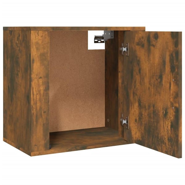 vidaXL Veggmonterte nattbord 2 stk røkt eik 50x30x47 cm