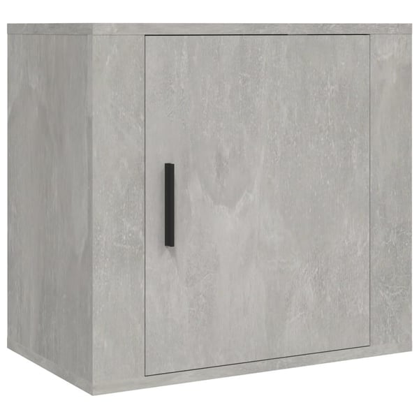 vidaXL væghængt sengebord 50x30x47 cm betongrå