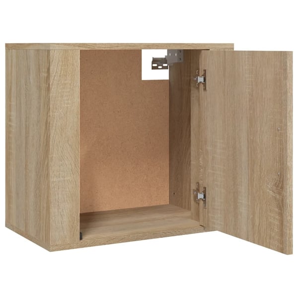 vidaXL væghængte sengeborde 2 stk. 50x30x47 cm sonoma-eg