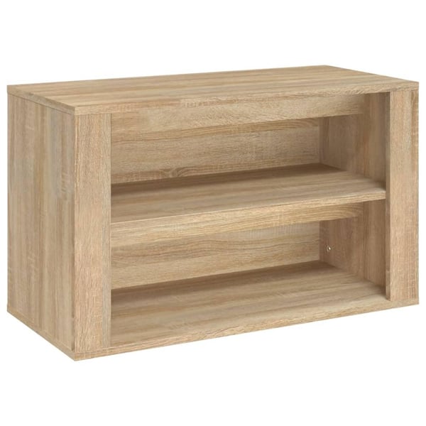 vidaXL Skohylle sonoma eik 75x35x45 cm konstruert tre