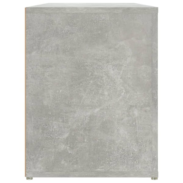 vidaXL Skohylle betonggrå 100x35x45 cm konstruert tre