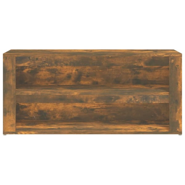 vidaXL Skohylle røkt eik 100x35x45 cm konstruert tre