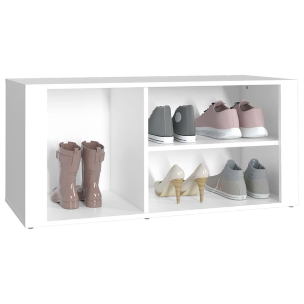 vidaXL skoreol 100x35x45 cm konstrueret træ hvid