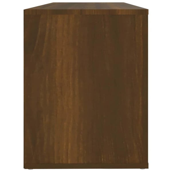 vidaXL Skoskap brun eik 100x35x45 cm konstruert tre