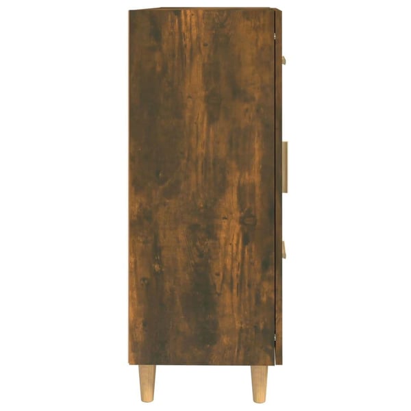 vidaXL Skjenk røkt eik 69,5x34x90 cm konstruert tre