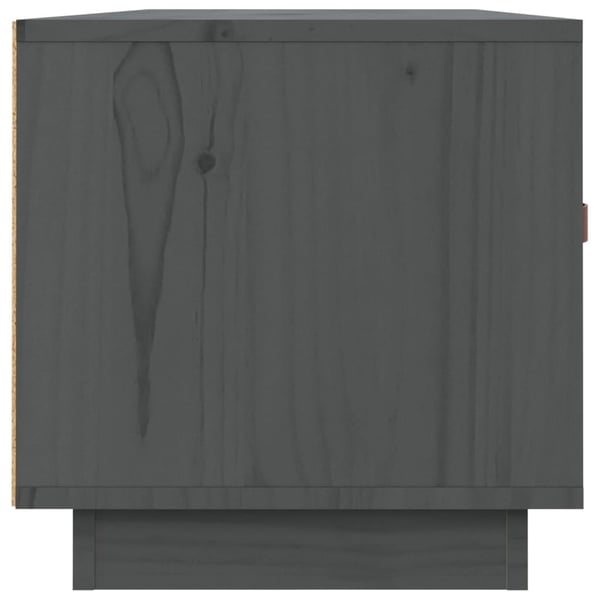 vidaXL TV-benk grå 80x34x35 cm heltre furu