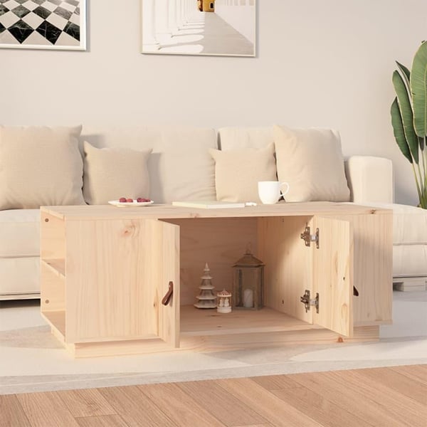 vidaXL Salongbord 100x50x41 cm heltre furu