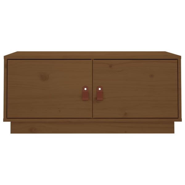 vidaXL Salongbord honningbrun 80x50x35 cm heltre furu