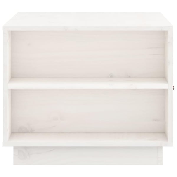 vidaXL sofabord 100x50x41 cm massivt fyrretræ hvid