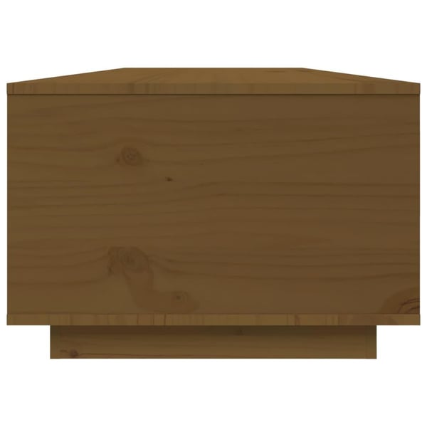 vidaXL Salongbord honningbrun 80x50x35,5 cm heltre furu