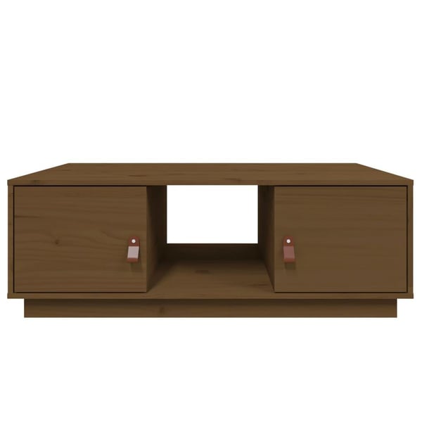 vidaXL Salongbord honningbrun 100x50x35 cm heltre furu