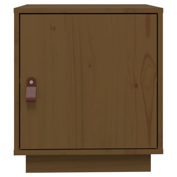 vidaXL Nattbord 2 stk honningbrun 40x34x45 cm heltre furu