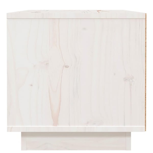 vidaXL Nattbord hvit 40x34x35 cm heltre furu