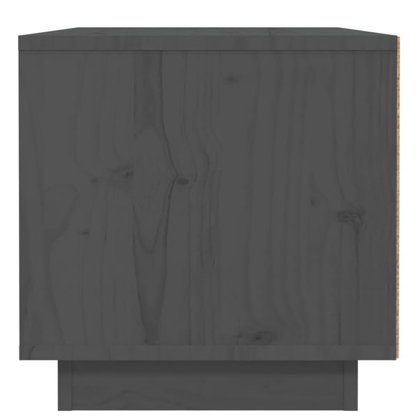 vidaXL Yöpöytä harmaa 40x34x35 cm täysi mänty
