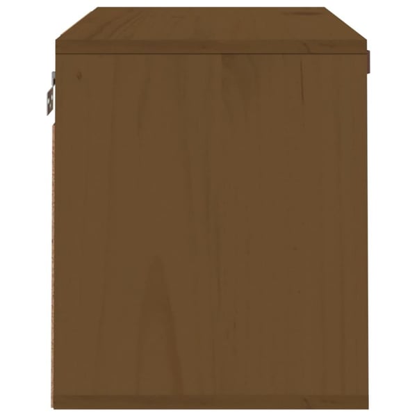 vidaXL Veggskap honningbrun 60x30x35 cm heltre furu