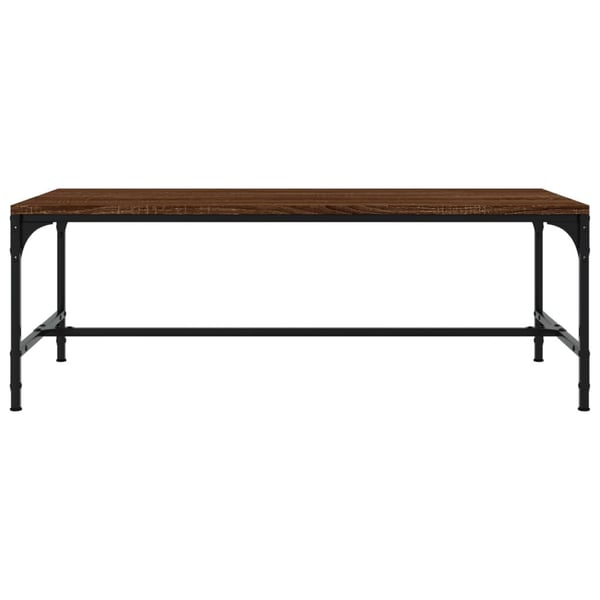 vidaXL Salongbord brun eik 100x50x35 cm konstruert tre