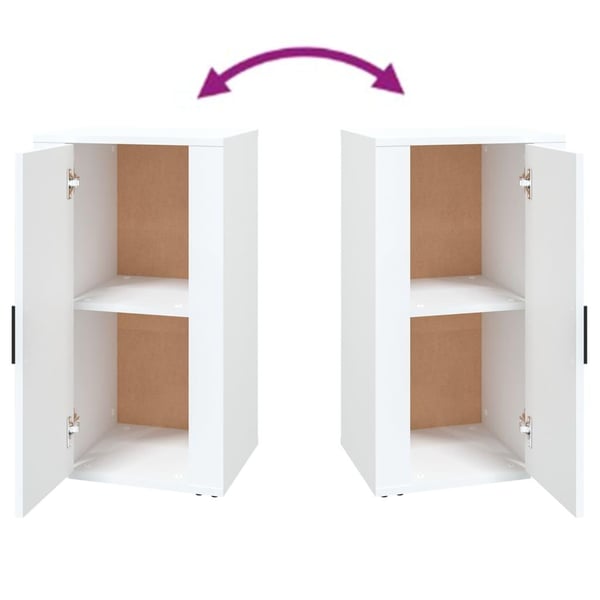 vidaXL skænk 40x33x70 cm konstrueret træ hvid