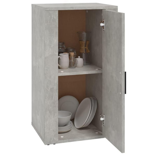vidaXL Skjenk betonggrå 40x33x70 cm konstruert tre