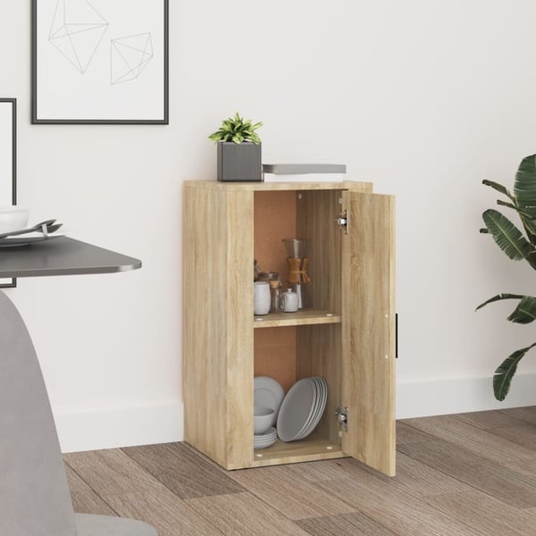 vidaXL Skjenk sonoma eik 40x33x70 cm konstruert tre