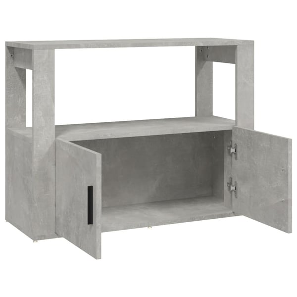 vidaXL Skjenk betonggrå 80x30x60 cm konstruert tre