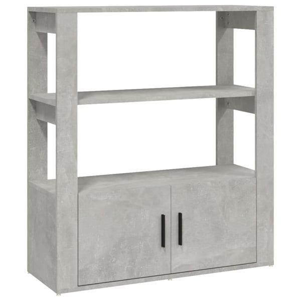 vidaXL skænk 80x30x90 cm konstrueret træ betongrå