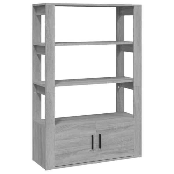 vidaXL Skjenk grå sonoma 80x30x119,5 cm konstruert tre